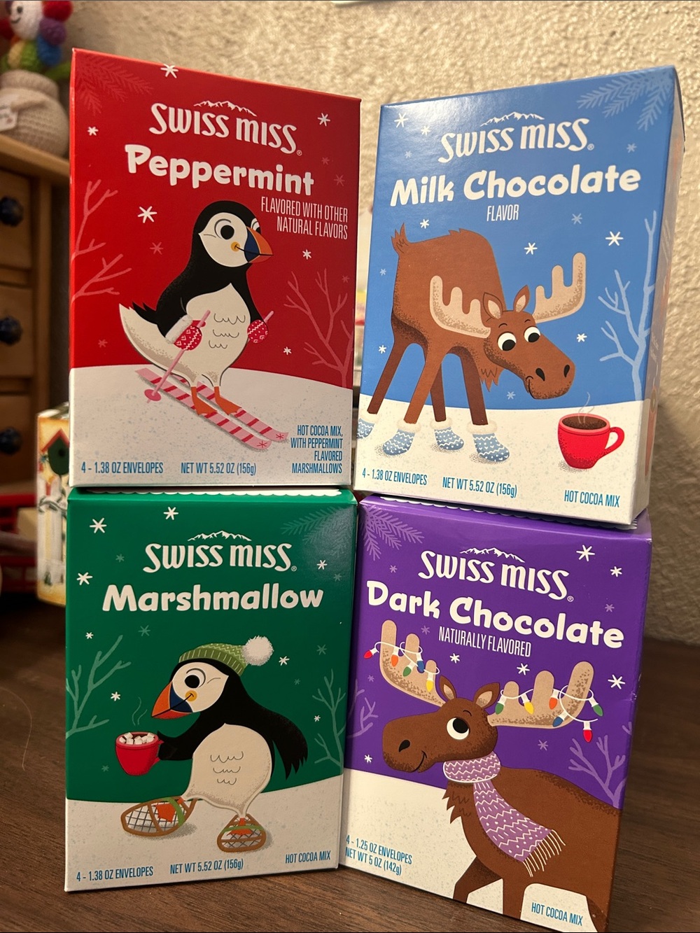 Conagra Brands Swiss Miss Whimsical Winter Fun Cocoa Boxes, 4-Pack
